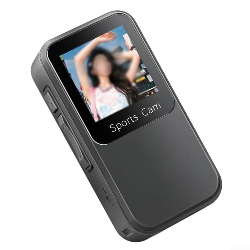 Registrazione audio/video della macchina fotografica di azione 4K per il compatto all'aperto di vlogging | 15 x 10 x 2 cm. Funzionamento facile, opzioni nero/bianco/rosa