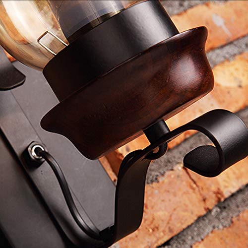 Kiven 2-Pack Vintage Loft Black Shell Nordic Restaurant Industry Wall Sconces E26 Ul Certification Plug-In Button Switch Cord Lighting Bulb Not Included #TOP3