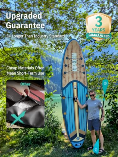 Image of Niphean Inflatable Stand Up Paddle Board with SUP Accessories, Anti-Slip EVA Deck, 10'6'' Inflatable Paddle Boards for Adults & Youth of All Skill Levels