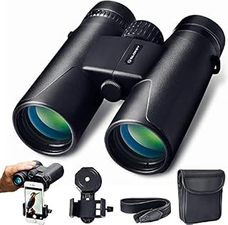 10x42 Binoculars for Adults - Professional and Powerful Binoculars with Long Range. Lightweight and Water Resistant, BaK4 and FMC prisms. Ideal for Birding, Hunting, Hiking, Astronomy and Camping.
