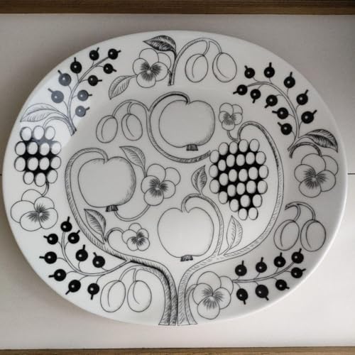black paratyssi 36cm oval plate