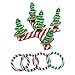 Produktbild 5 Set Weihnachten Ringwurfspiel Aufblasbare Weihnachtsbaum Wurfspiel Draußen Drinnen Kinder Spiele Mit Ringe Für Weihnachten Party Kindergeburtstag