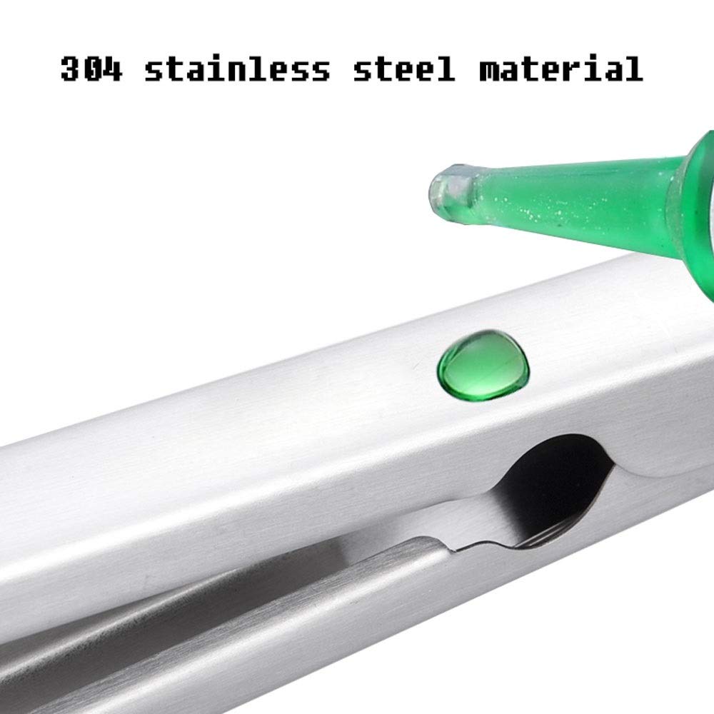 MRKU Pinza de Cocina Antiadherente Especial para Carne, Pinza de Acero Inoxidable 304, Pinza para Alimentos de Alta Temperatura