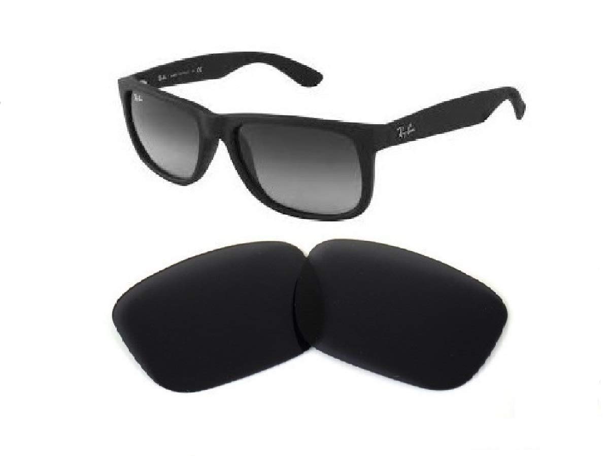 Galaxy Replacement Compatible Lenses For Ray-Ban RB4165 Justin Black (54mm Not 51mm)