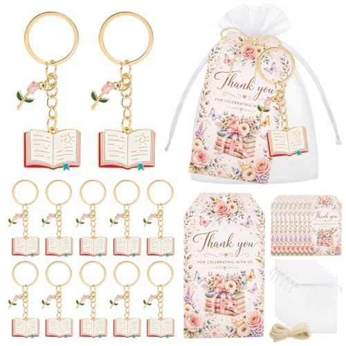 LIKEYO 12 Set Her Next Chapter Bridal Shower Decor Party Favors, Book Theme