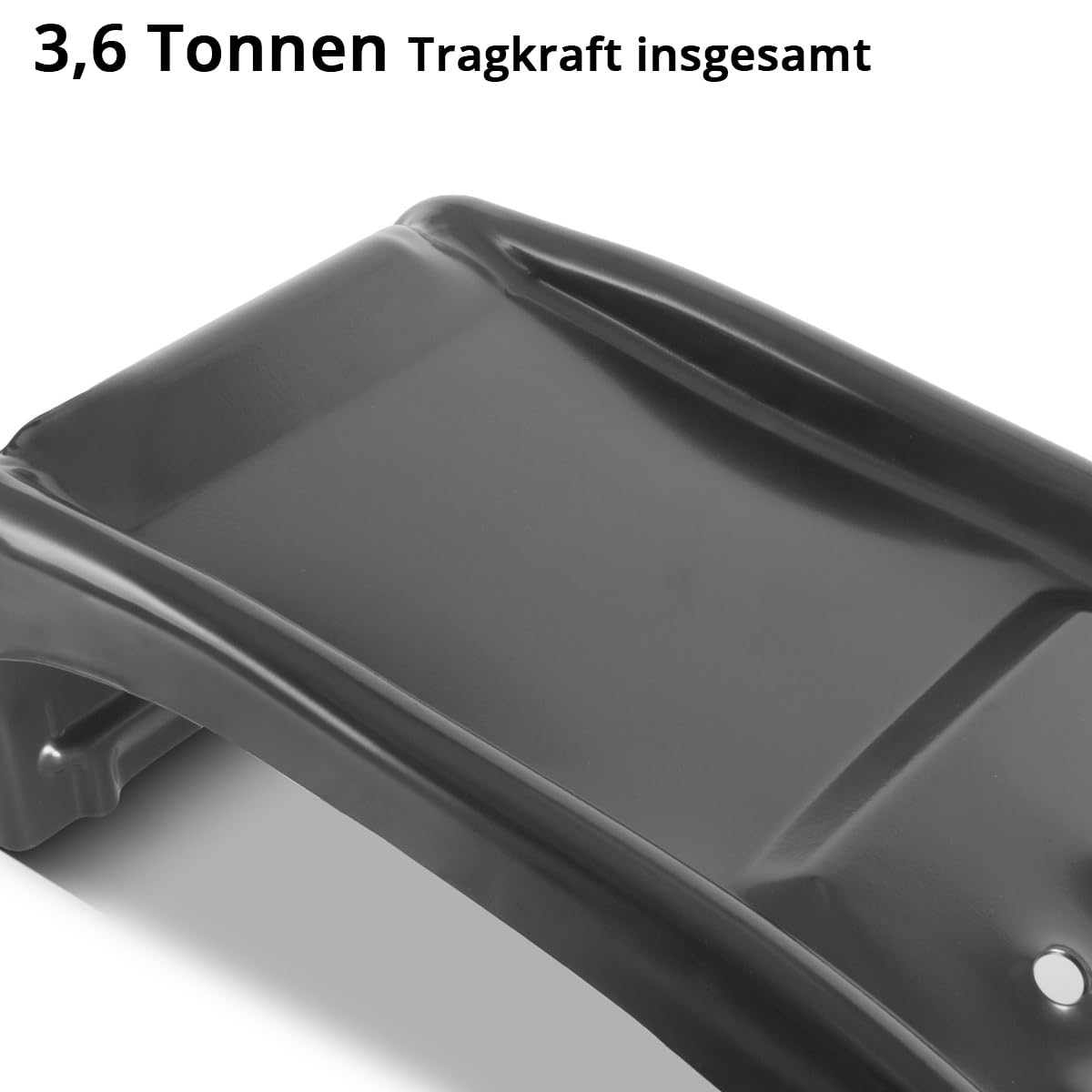 STAHLWERK Auffahrrampen – 2 Stahl-Auffahrrampen mit 3.6 t Traglast pro Paar, für Reifenbreiten bis 230 mm, 900 x 300 x 240 mm, 2 x Auffahrkeile PKW/LKW