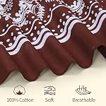 Mochabao 100% Cotton 35" x 35" Large Head Scarf for Women‘s Hair, 3 Pcs Lightweight Square Hair Scarves, Shawl Wraps for Women