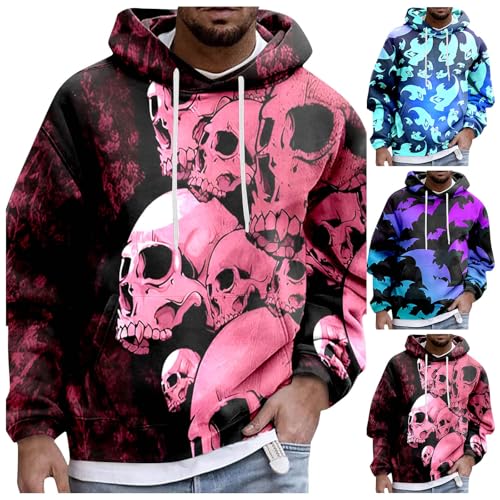 Sweat à capuche Halloween pour homme en molleton noir - 4