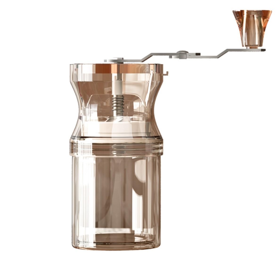 French Press Retro Ręczny Młynek Do Kawy Rdzeń Ceramiczny Przenośny Coffeeware Spice Ziaren Dzbanek Kawy(A)