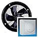 Produktbild Uzman-Versand 300mm Industrie Wandventilator mit Drehzahlregler Axial Wand Ventilator Gebläse Wandlüfter Metalllüfter Einbauventilator Einbaulüfter Axialventilator Wandgebläse Wandlüfter Lüfter