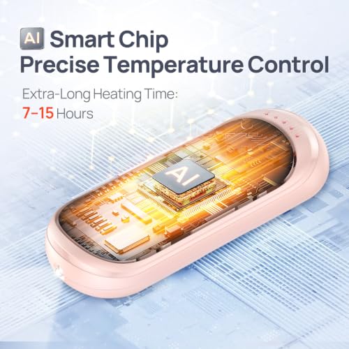 Image of Rechargeable Hand Warmers 2 Pack, Rapid Heating Within 3 Seconds