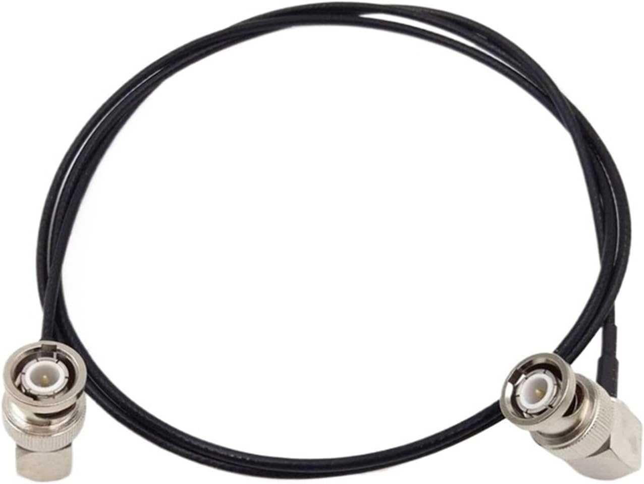 Ultra-Soft SDI Video Signal Cable, Camera Monitor SDI line, BNC to BNC Plugs Elbow, SDI Pigtail. Camera RF coaxial Cable 4.(Straight to Elbow,10m)