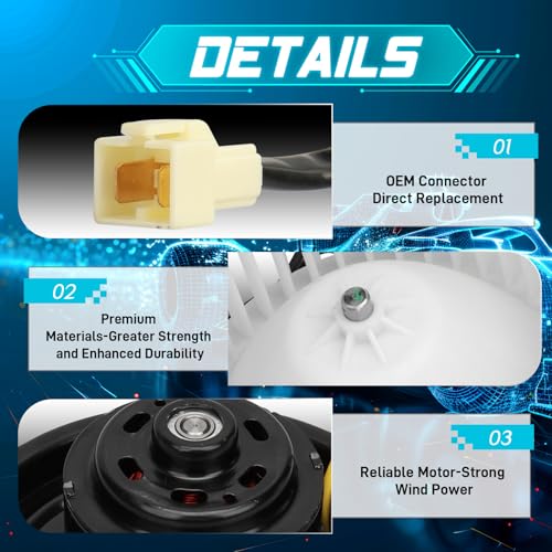 Image of IRONTEK HVAC Blower Motor Assembly 700010 Fit for Dodge Ram 1500 1994-2001, Ram 2500 1994-2002, Ram 3500 1994-2002, for Jeep Grand Cherokee 1993-1998, AC Blower Motor 5015866AA 4720006