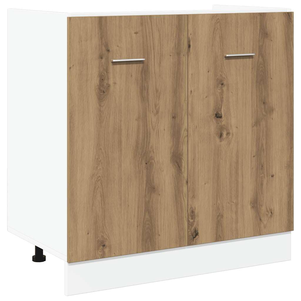 vidaXL Sink Bottom Cabinet Lyon Artisan Oak 80x46x81.5 cm Engineered Wood — image 1
