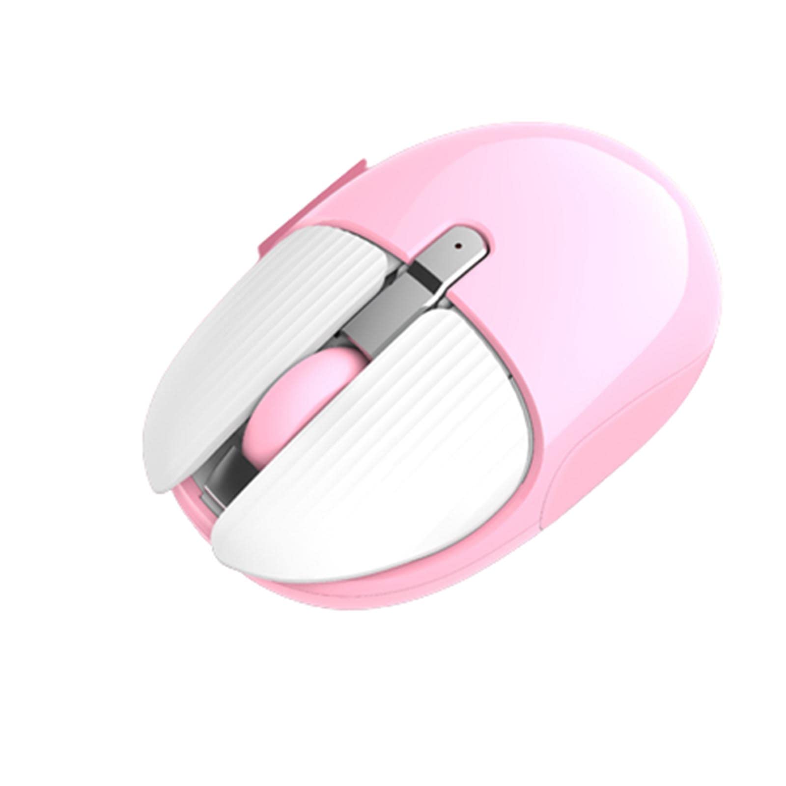 Mysz Bezprzewodowa mysz do laptopa USB do gier Bluetooth ergonomiczna mysz urządzenie wskazujące fotoelektryczny akumulator dla dziewczynek odbiornik magnetyczny gniazdo do przechowywania(Roze)
