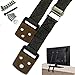 TV and Furniture Anti-Tip Straps | Top Quality Heavy Duty Strap, All Metal Parts | All Flat Screen TV/Furniture Mounting Hardware Included | Lifetime Guarantee (2 Pack, Black)