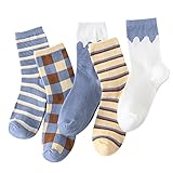 5 Paar bedruckte Socken für Damen, Herren, Mädchen, , bedruckt, buntes Muster, Neuheit, süße Unisex-Socken Socken Geschenk Herren