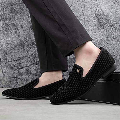 Image of JITAI Men's Dress Shoes - Casual Rubber & Leather Loafers for Men - Fashion Business Formal Wear