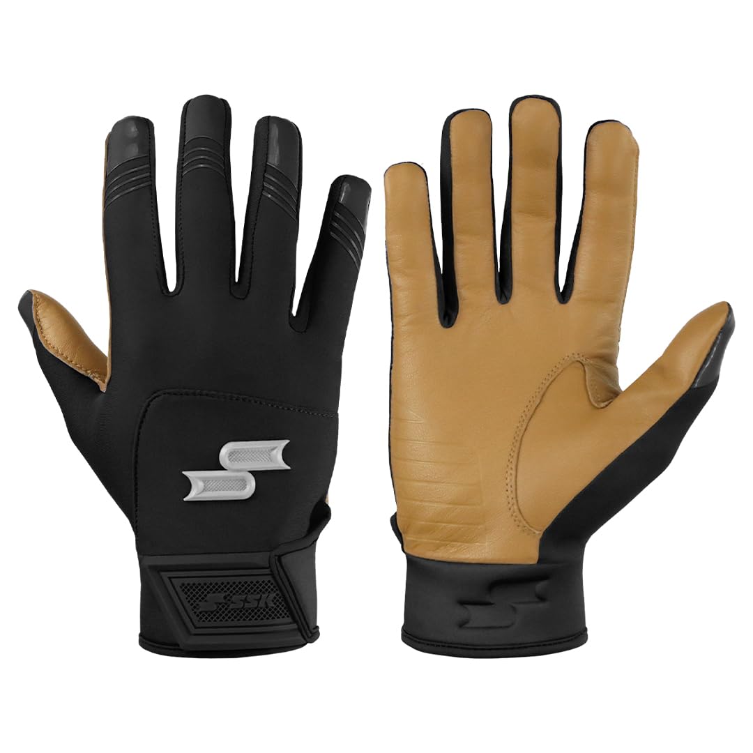 SSK X1 Color Rush Adult Baseball Batting Gloves - Durable Cabretta Leather Palm - 11 Colorways