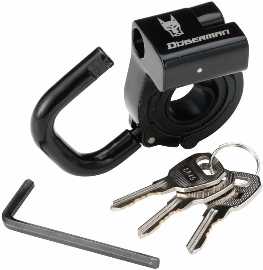 南海部品 ドーベルマン(DOBERMAN) ヘルメットロック (ヘルメットホルダー) 適合:22mm~25mm DBL-002