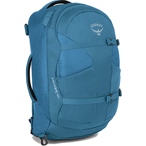 Osprey Packs Farpoint 40 Travel Backpack, Caribbean Blue, Small/Medium