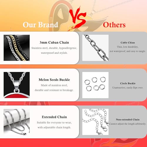 2PCS Best Friend Necklace, Halloween Necklace for Women Halloween Costume, Hallowen Gifts for Daughter Son Couple, Mens Friendship Jewelry with Heart Pendant as Movie Fans Cosplay Gifts4