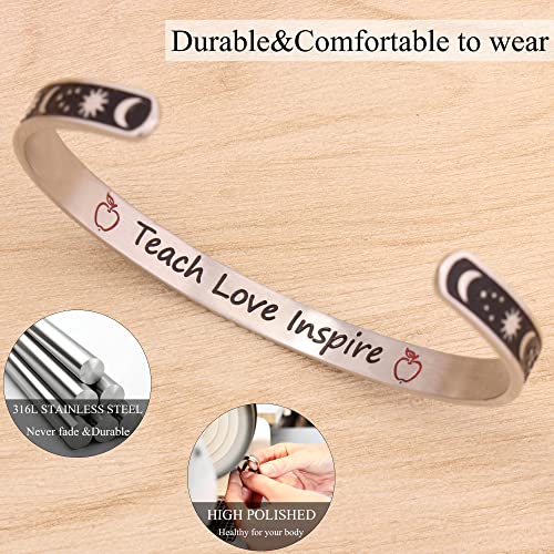 Btysun Bracelets for Women Mothers Day Bracelet Gifts from Daughter Inspirational Gifts for Women Graduation Gifts for Her Motivational Birthday Cuff Bangle Friendship Personalized Mantra Jewelry…