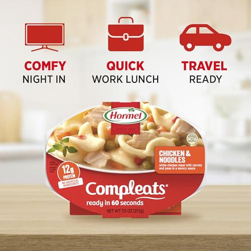 Image of HORMEL COMPLEATS Variety Pack (Pack of 5), 7.5 oz Microwave Tray | Pasta, Rice, and Chicken Dishes- Microwave Meals, Prepared Foods