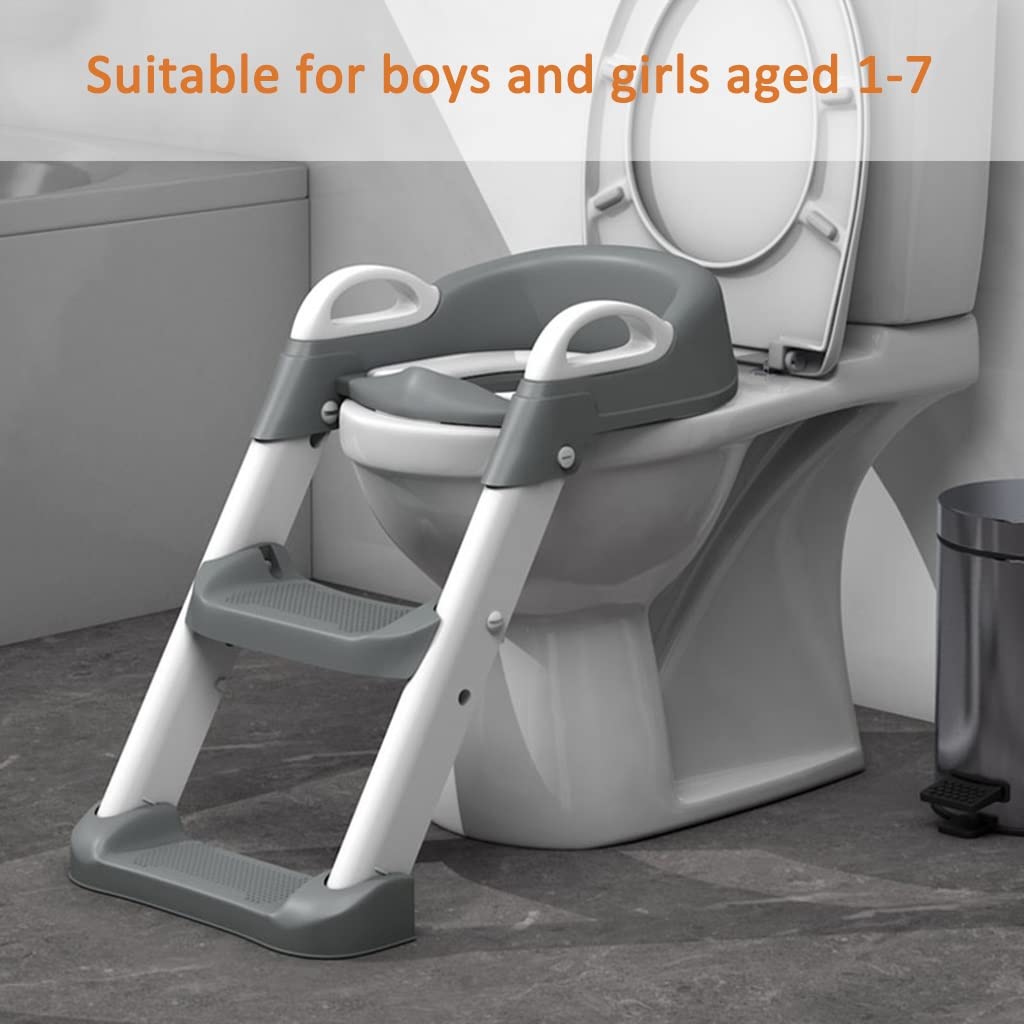 Vasino Formazione WC Seat Con Scala Di Sgabello Per Ragazzi E Ragazze Baby Toddler Bambini Bambini Wc Sedia Da Allenamento Con Maniglie Sedile Imbottito Non