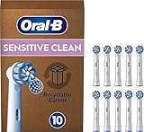 Oral-B Pro Sensitive Clean Lot de 10 têtes de brosse à dents électrique en forme de X et poils extra doux pour un brossage en douceur et un retrait de la plaque dentaire, convient pour boîte aux