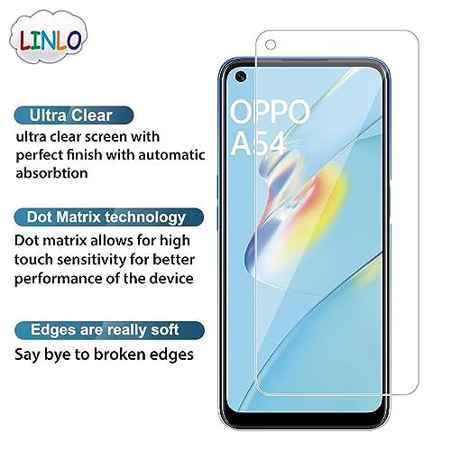 Image of Tempered Glass Screen Protector Compatible for Oppo A54 /A55 /A76 /Reno 7 Pro 5G /K10 4G with Full Screen Coverage; Except Edges and Easy Installation Kit(Transparent), Pack of 1