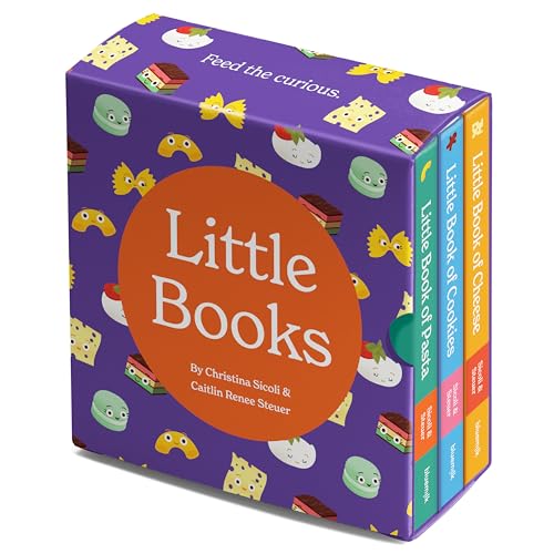 Image of Little Books Culinary Collection Future Foodie 3 Board Book Box Set Pasta Cookies Cheese Phonics and Rhymes Baby Shower Gift 0-12 Months Toddler Book Ages 1-4 Years