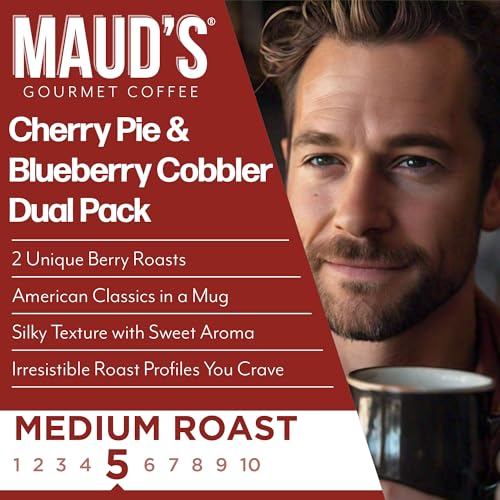 Image of Maud's Cherry & Blueberry Flavored Coffee Pods, 22ct