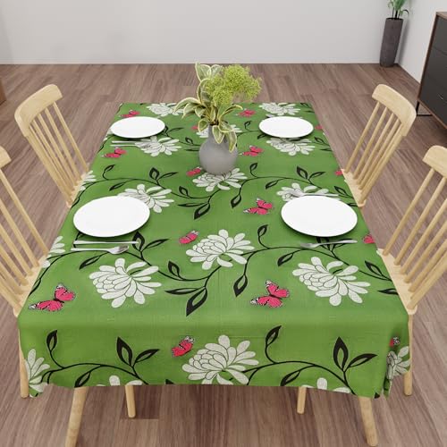 Image of Wings Star Premium Dining Table Cover for 6 to 8 Seater, 60 x 90 inch Size, Waterproof and Dustproof (60x90 inch- 6-8 Seater) Green