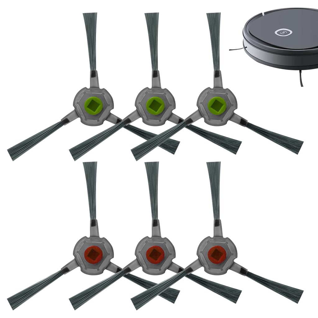 HASTHIP® 6 Pcs Replacement Parts Side Brushes for Ecovacs Robot Vacuum U2 Pro, Replenishment Kit, Replacement Accessories Kit Robust Nylon Bristle Side Brushes Spare Side Brushes-image-13
