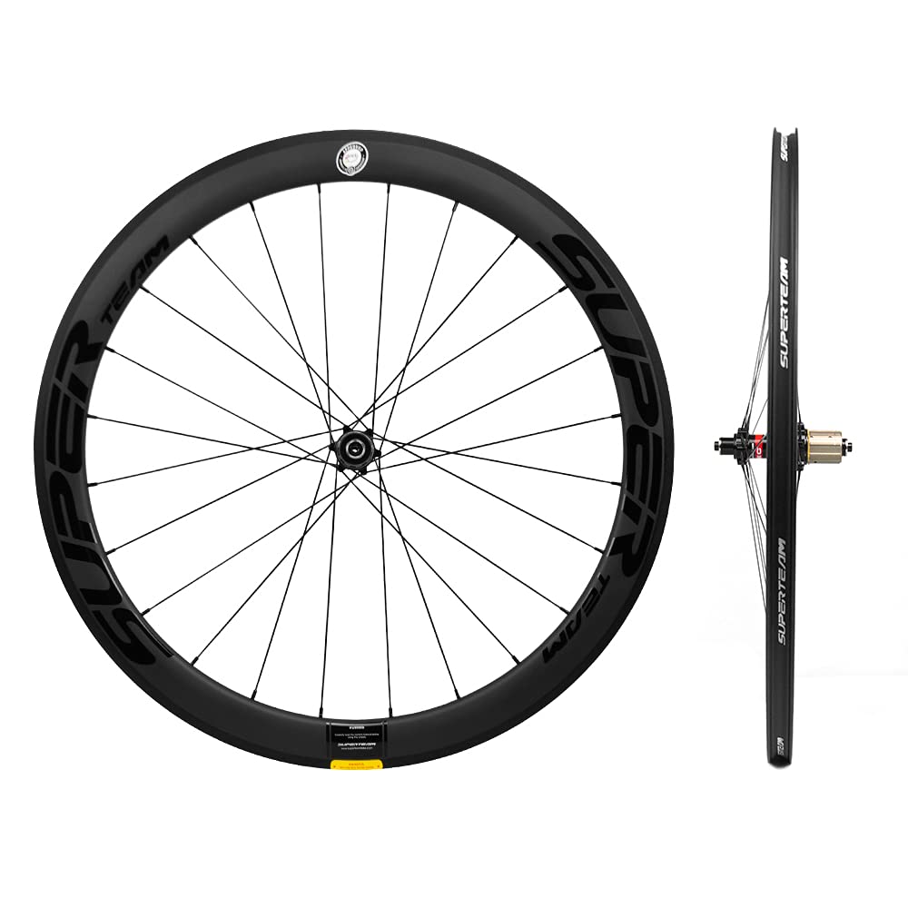 Amazon.com : SUPERTEAM S50 700C Carbon Bike Wheel Clincher Novatec