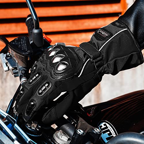 Ilm MADBIKE-AS Alloy Steel Motorcycle Riding Gloveswarm Waterproof Windproof thumb #8