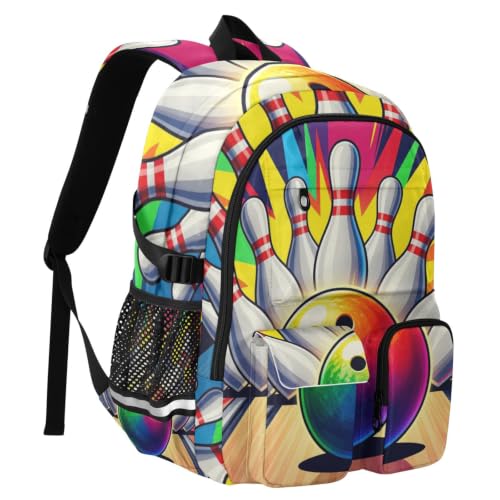 Mochila para laptop espaciosa y cómoda con diseño arcoíris 2