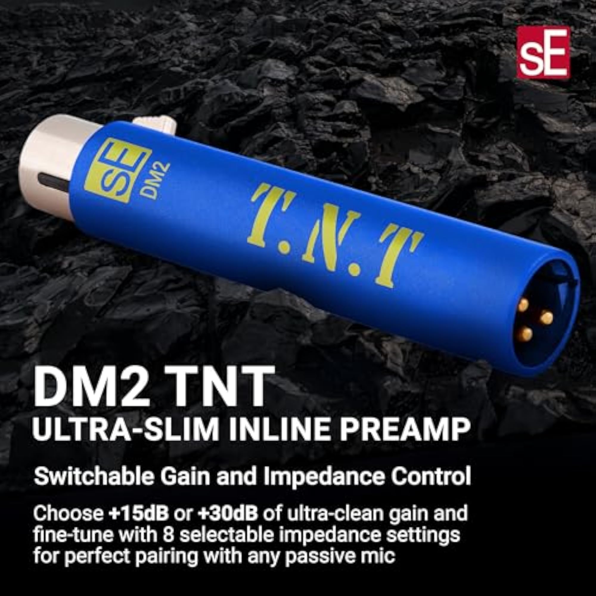 DM2 TNT: 1-Channel Active Inline Preamp for Mics