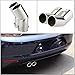 Ayame Car Tail Pipes Replacement Car Style Dual Pipe Stainless Steel Exhaust Tail Pipes Muffler Tips Fit for VW Golf 4 Bora Jetta