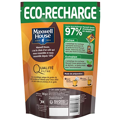 Café Soluble Qualité Filtre Éco recharge Maxwell House La Recharge De - vue 3