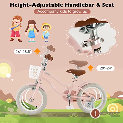 Image of BABY JOY Kids Bike, 12 14 16 18 20 Inch Boys Girls Bike w /Removable Basket