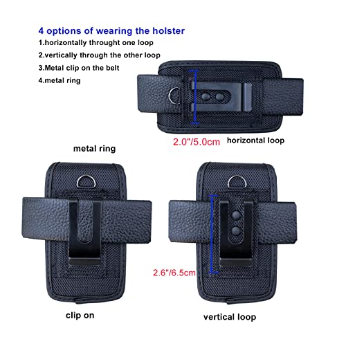 Maezar SUNRISEHT-54 Flip Phone Holster With Belt Loop And Clip, Maezar Nylon Pouch Case Holder thumb #3