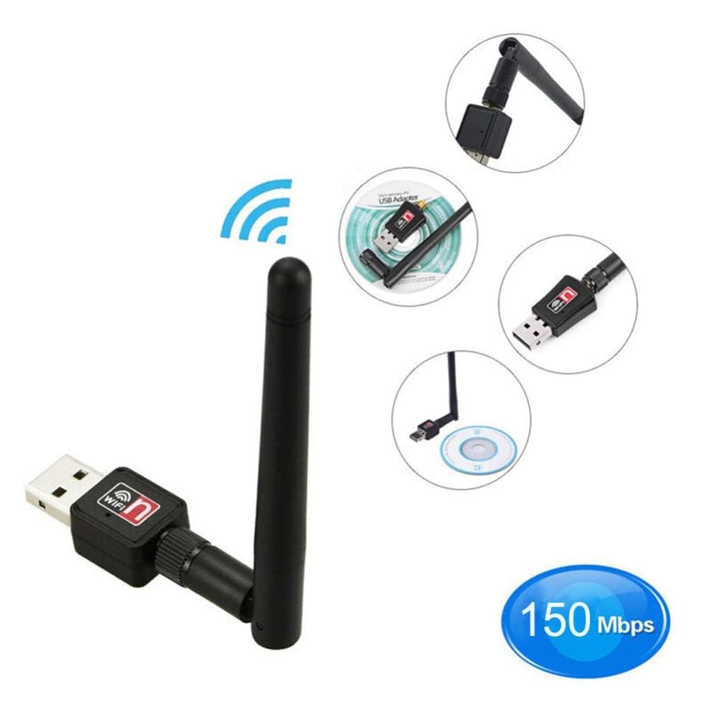 Mini adaptateur WiFi USB 300Mbps, 2dbi, carte réseau, Dongle pour PC