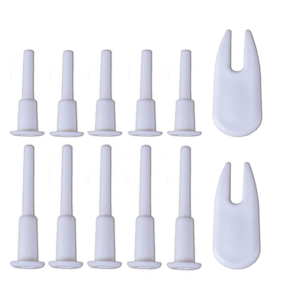 OHEETU 1Set/12Pcs Exercise Ball Plug Replacement Kit Yoga Balls Air Stopper Plug Pins Adapter with Removers for Fitness Exercise Ball Inflatable Bed Pool