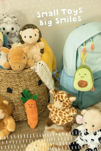 Little Living Nature Snugglies Grauer Französische Bulldogge Plüschtier – Stofftier Geschenk für Kinder, Kuscheliges Hundespielzeug, Frenchie