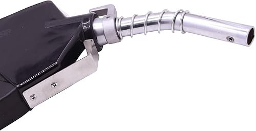 Miniatura 6 de Boquilla de combustible de apagado automático NPT de 3/4 de pulgada negra, manguera giratoria de combustible, flujo alto de 16GPM, protector de mano