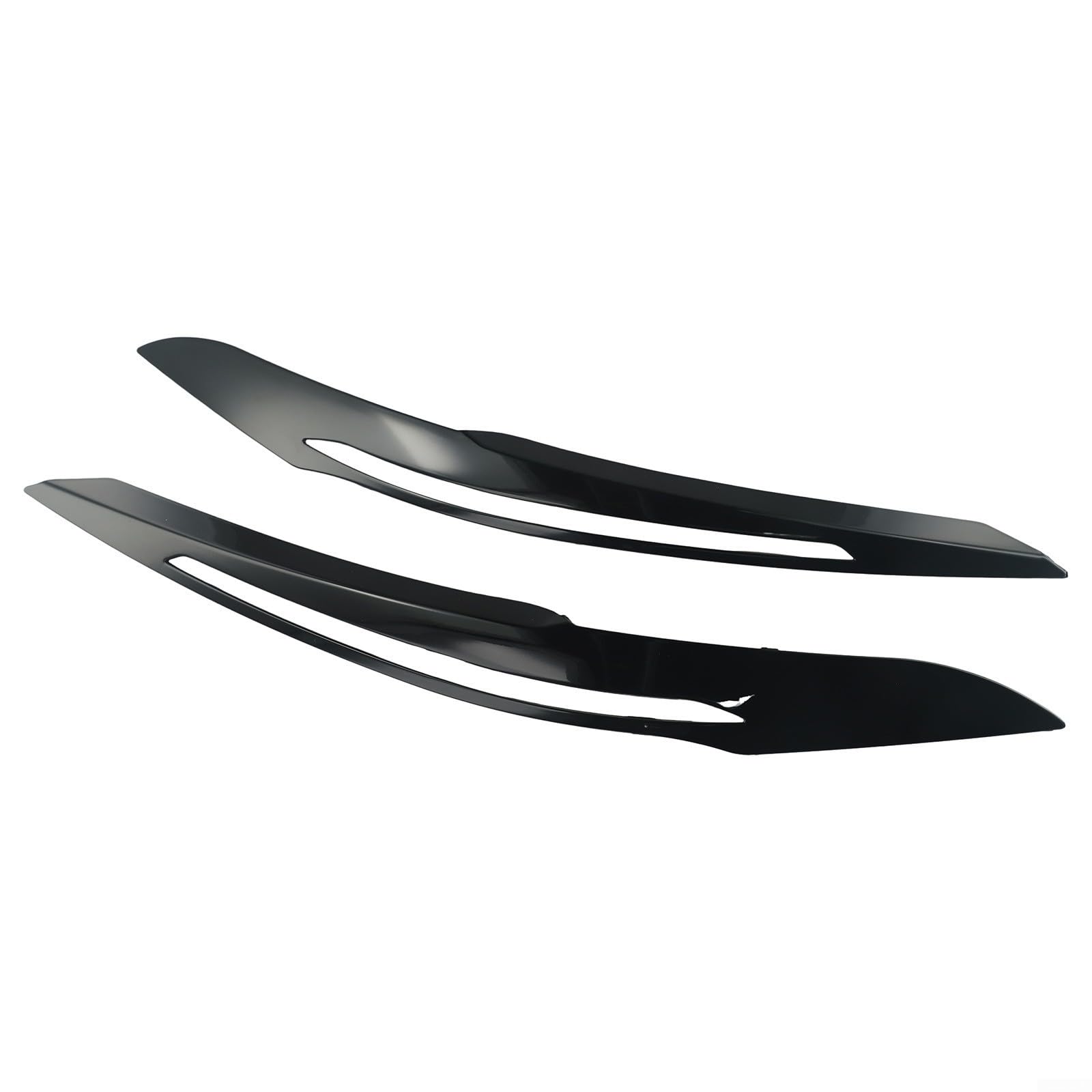 Sopracciglia per fari anteriori BMW Serie 1 F20/F21, finiture in ABS per modelli pre LCI 2011 2014 (nero)