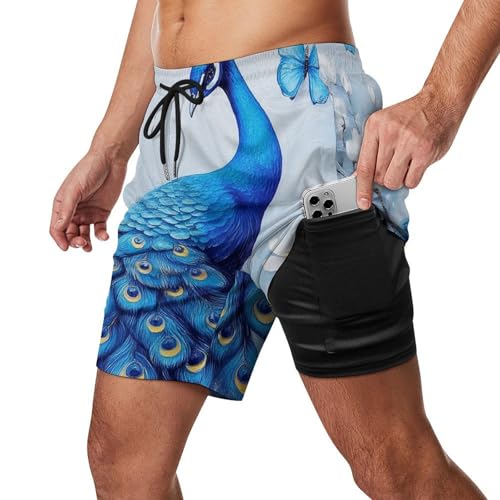 Men's Big & Tall Cargo Short Board Shorts Essentials Sportwear, Quick Dry