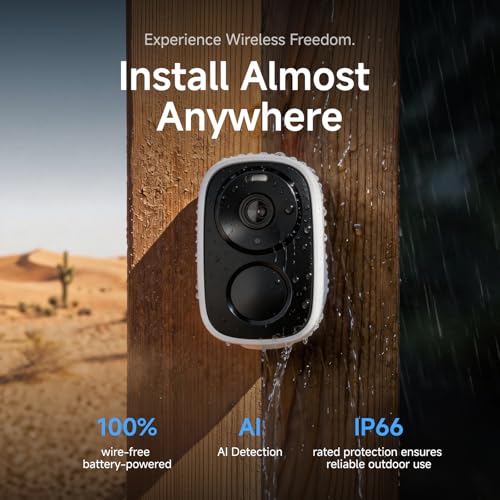 VSTARCAM 2K Solar Security Camera Wireless Outdoor, Free Cloud Storage, WiFi 6 2.4/5G Dual Band, Battery Powered Solar Camera for Home Security with Color Night Vision, Siren, IP66, Two-Way Audio thumbnail 7